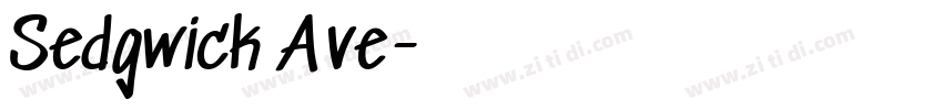 Sedgwick Ave字体转换